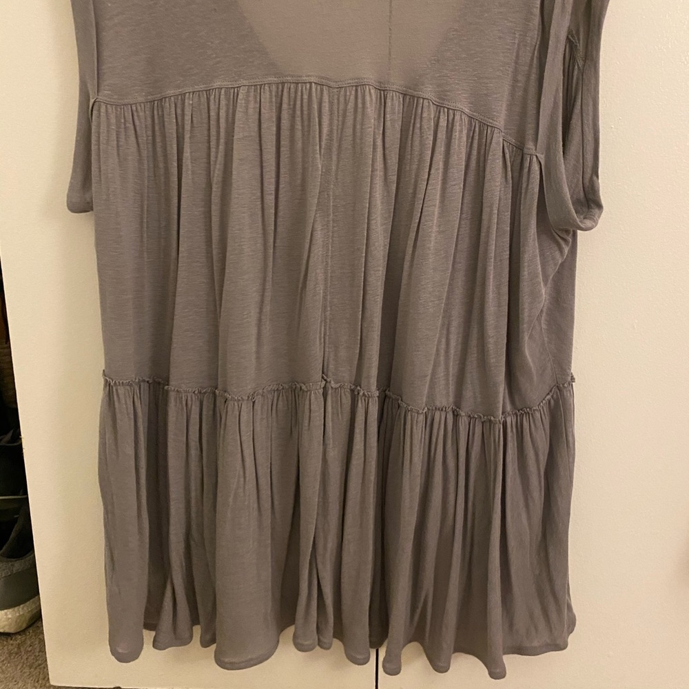 Grey free people top